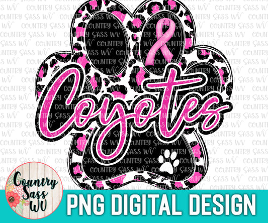 COYOTES PNG Design  Breast Cancer Awareness